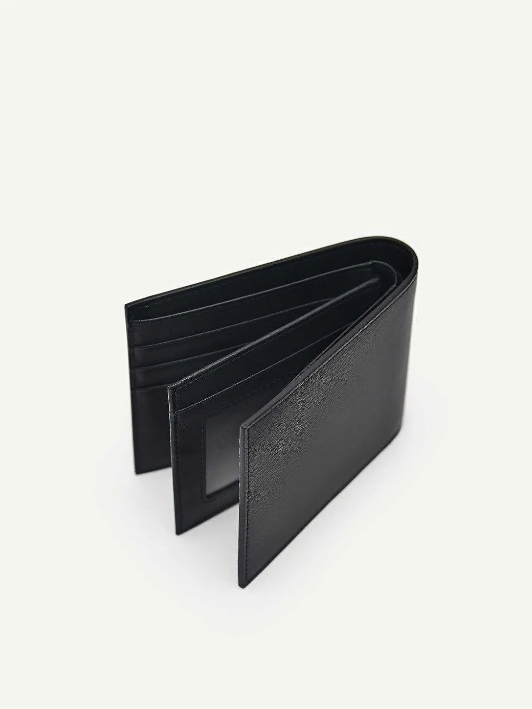 Leather Bi-Fold Flip Wallet<PEDRO