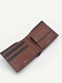 Leather Bi-Fold Wallet With Coin Pouch<PEDRO Clearance