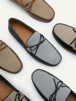 Leather Bow Driving Shoes<PEDRO Sale