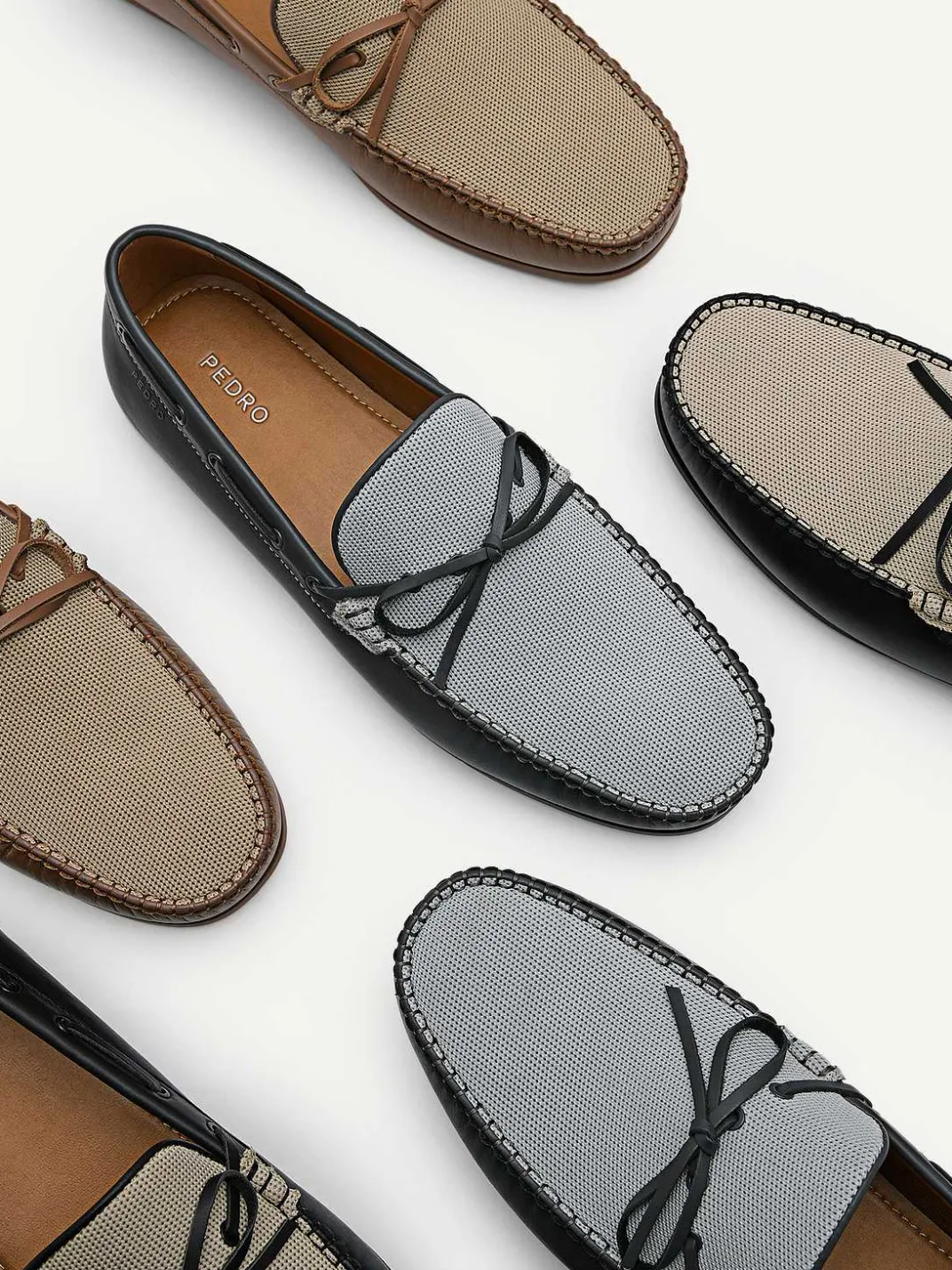 Leather Bow Driving Shoes<PEDRO Online