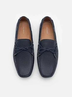 Leather Bow Driving Shoes<PEDRO Discount