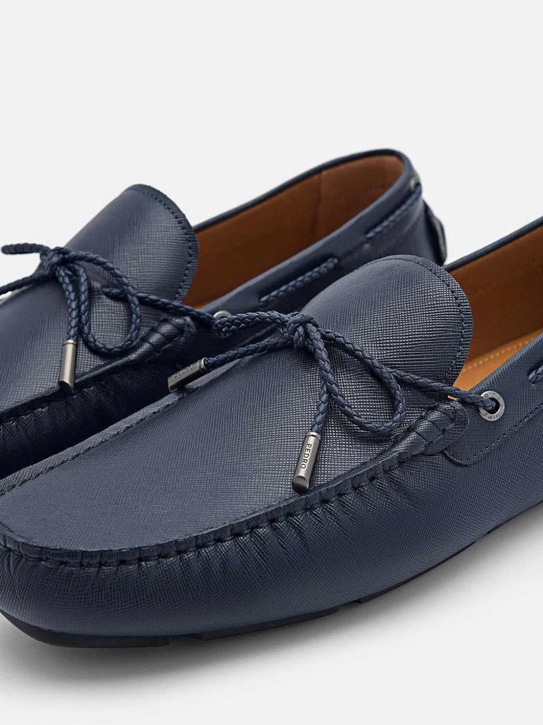 Leather Bow Driving Shoes<PEDRO Discount