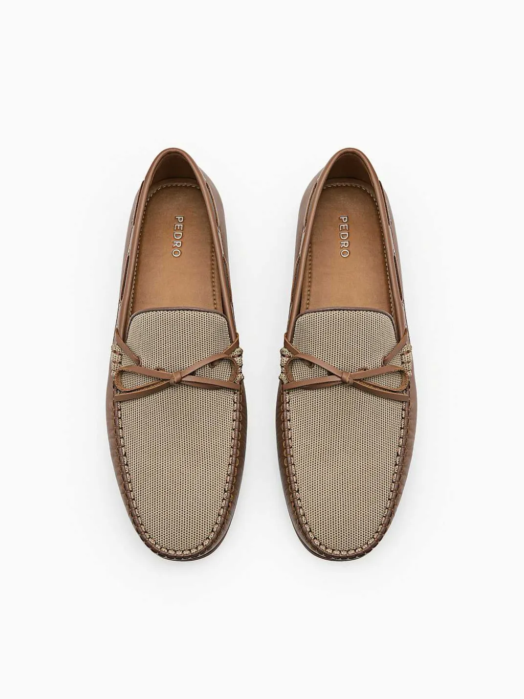 Leather Bow Driving Shoes<PEDRO