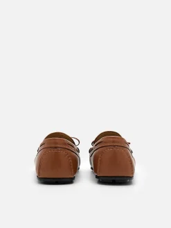 Leather Bow Driving Shoes<PEDRO Online