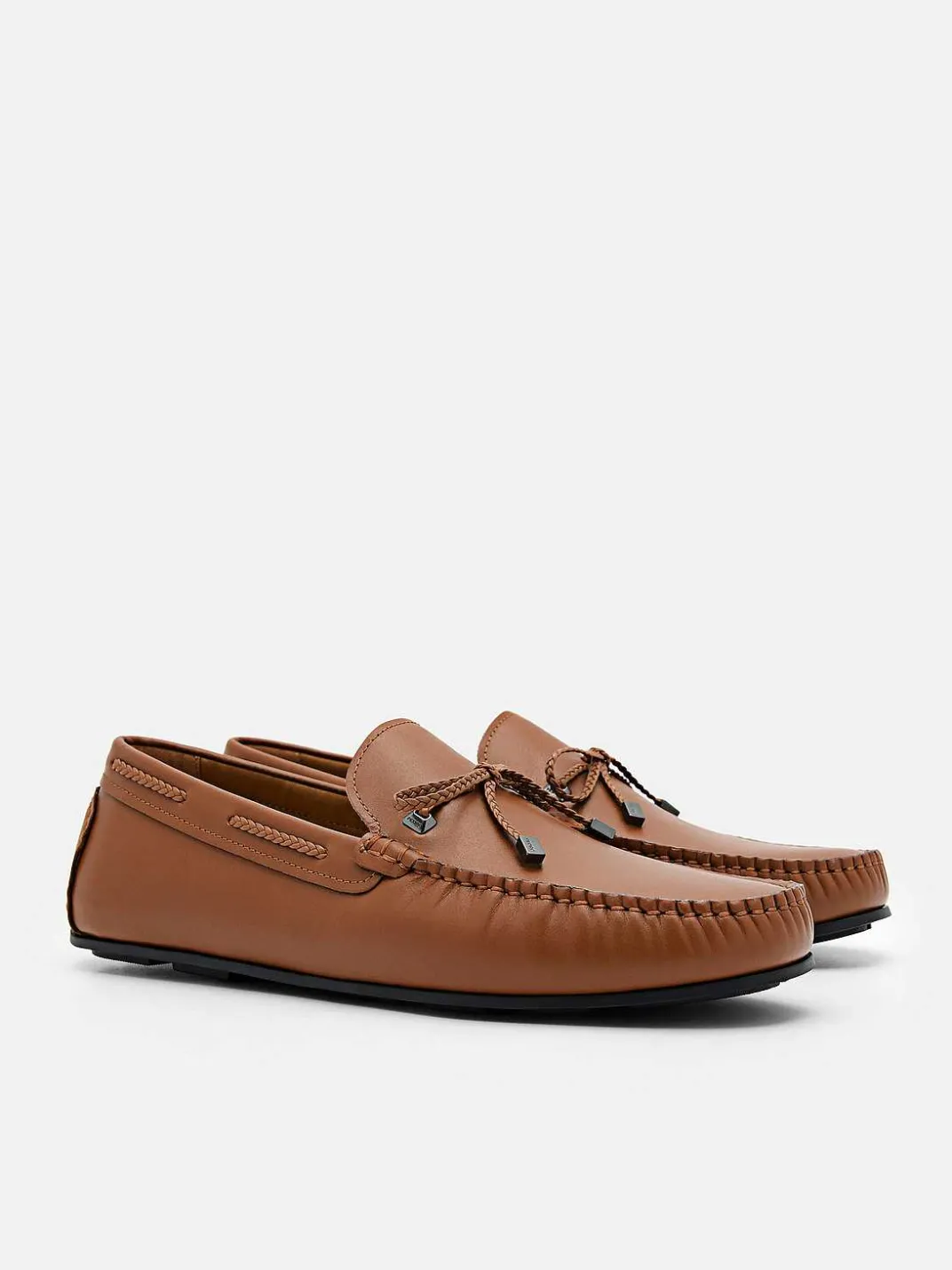 Leather Bow Driving Shoes<PEDRO Online