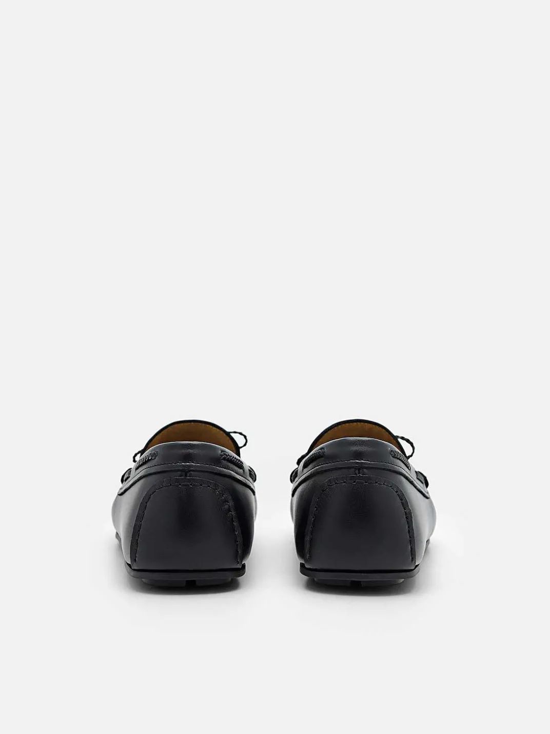 Leather Bow Driving Shoes<PEDRO