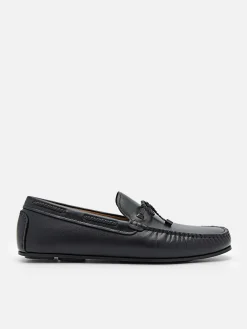 Leather Bow Driving Shoes<PEDRO