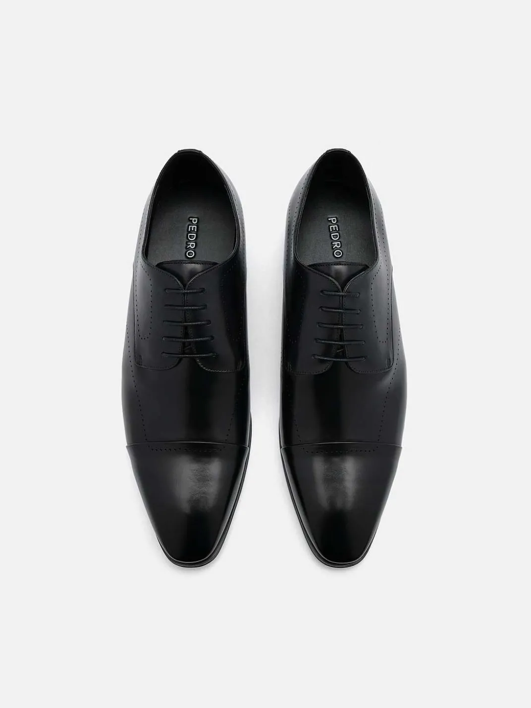 Leather Brogue Derby Shoes<PEDRO