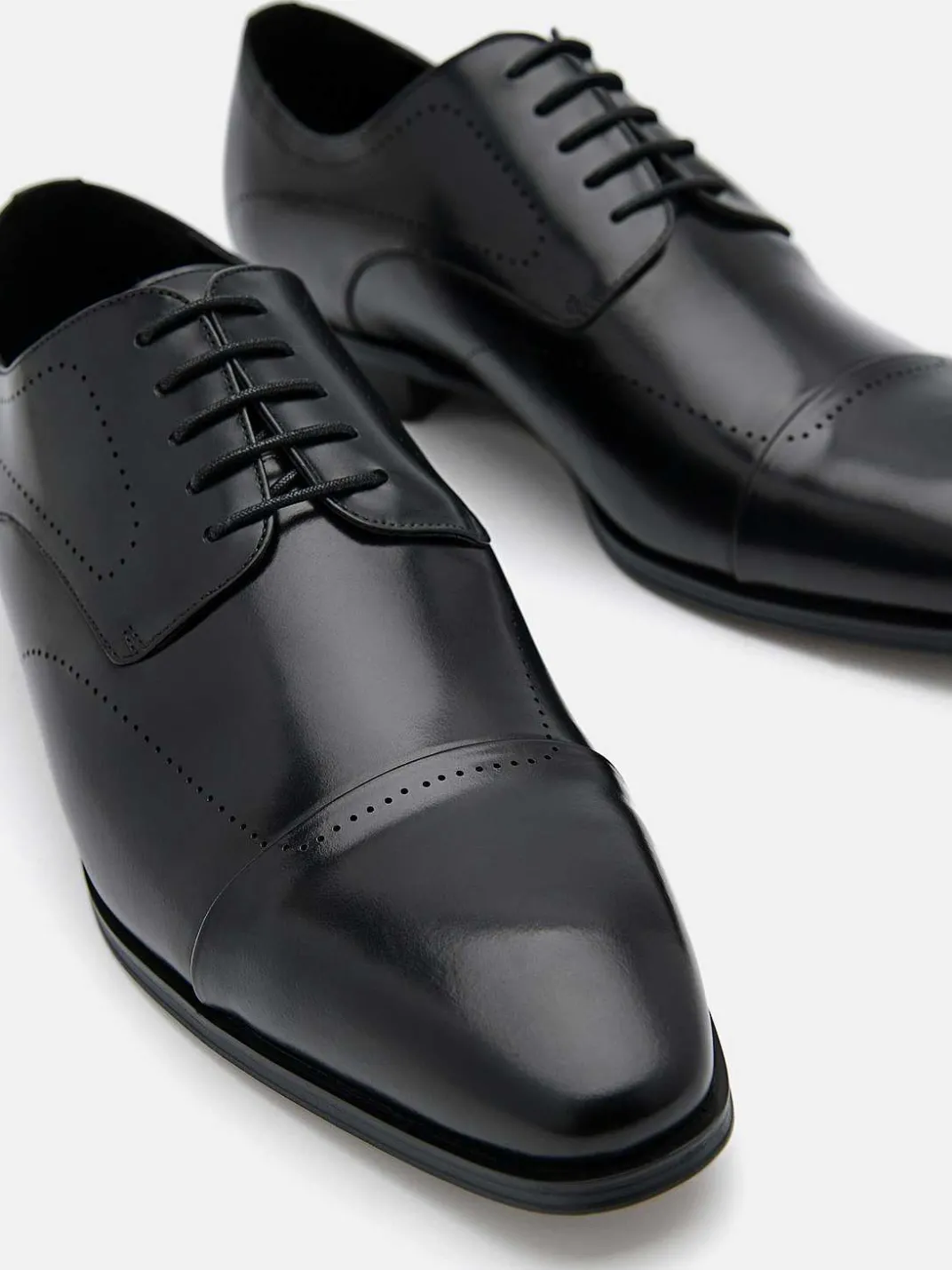Leather Brogue Derby Shoes<PEDRO