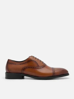 Leather Brogue Oxford Shoes<PEDRO Clearance