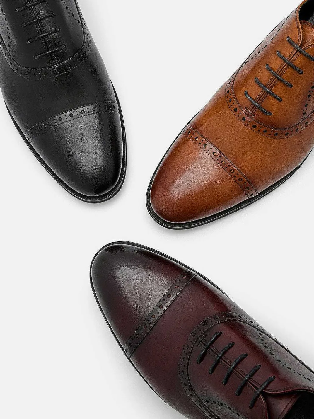 Leather Brogue Oxford Shoes<PEDRO Clearance