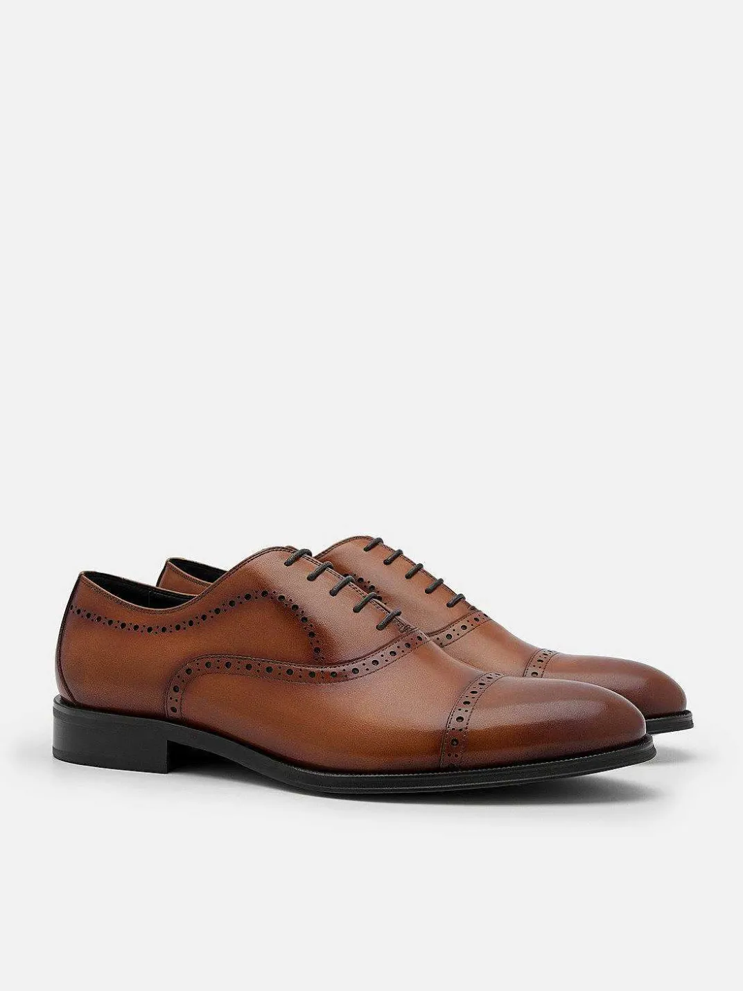 Leather Brogue Oxford Shoes<PEDRO Clearance