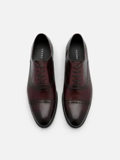 Leather Brogue Oxford Shoes<PEDRO New