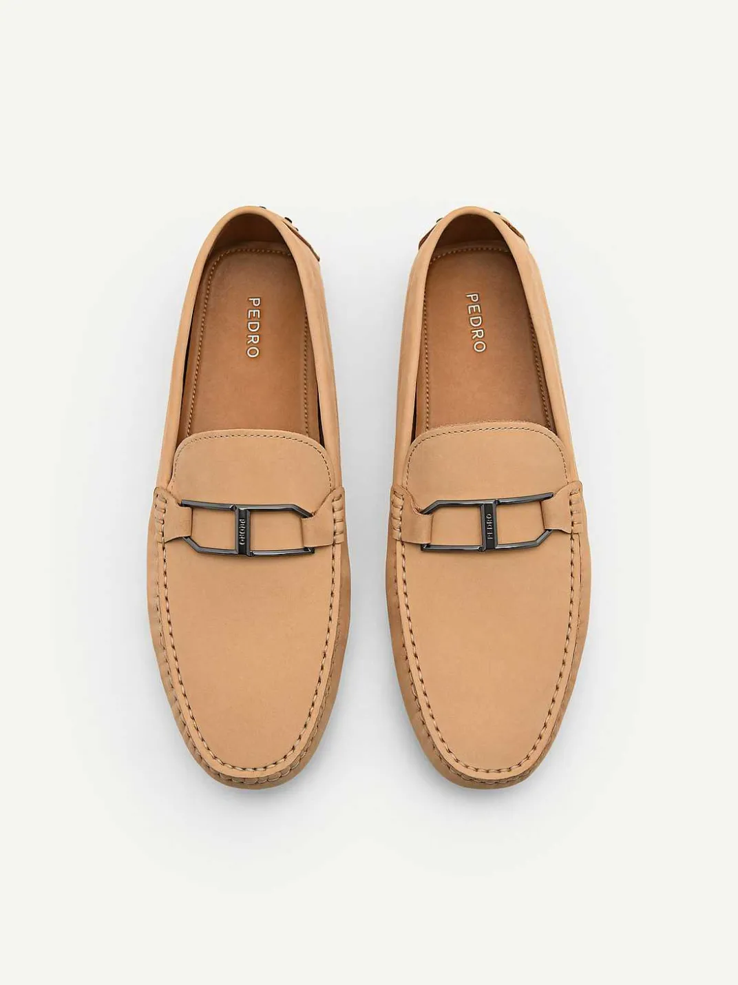Leather Buckle Driving Shoes<PEDRO Sale