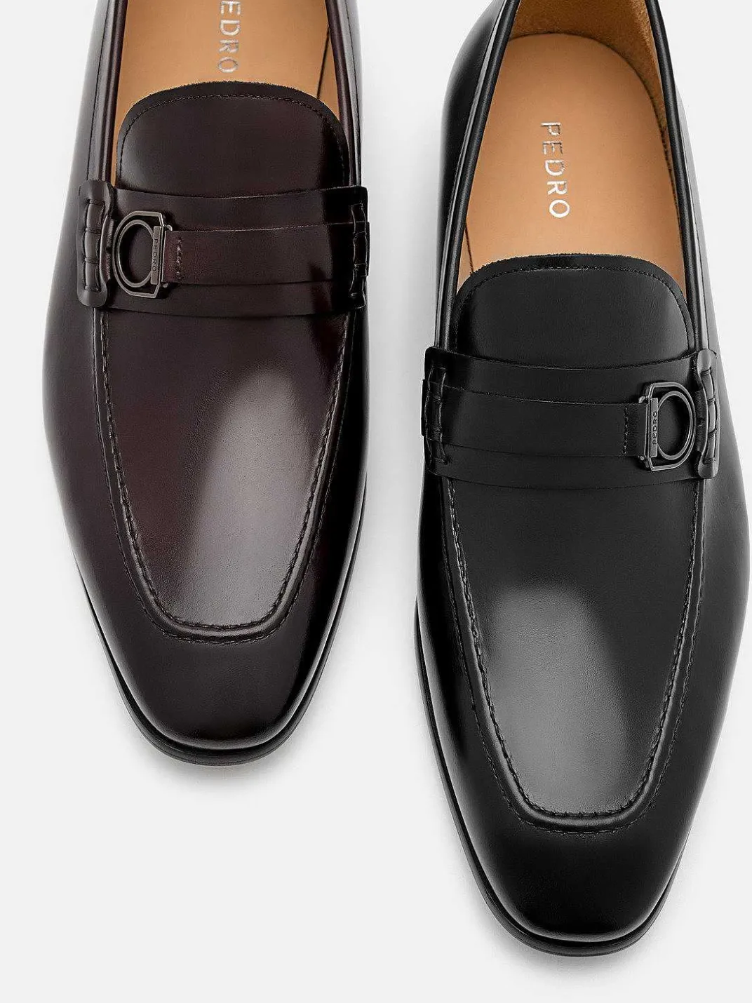 Leather Buckle Loafers<PEDRO Sale