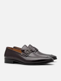Leather Buckle Loafers<PEDRO