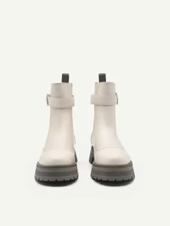 Leather Buckled Chelsea Boots<PEDRO