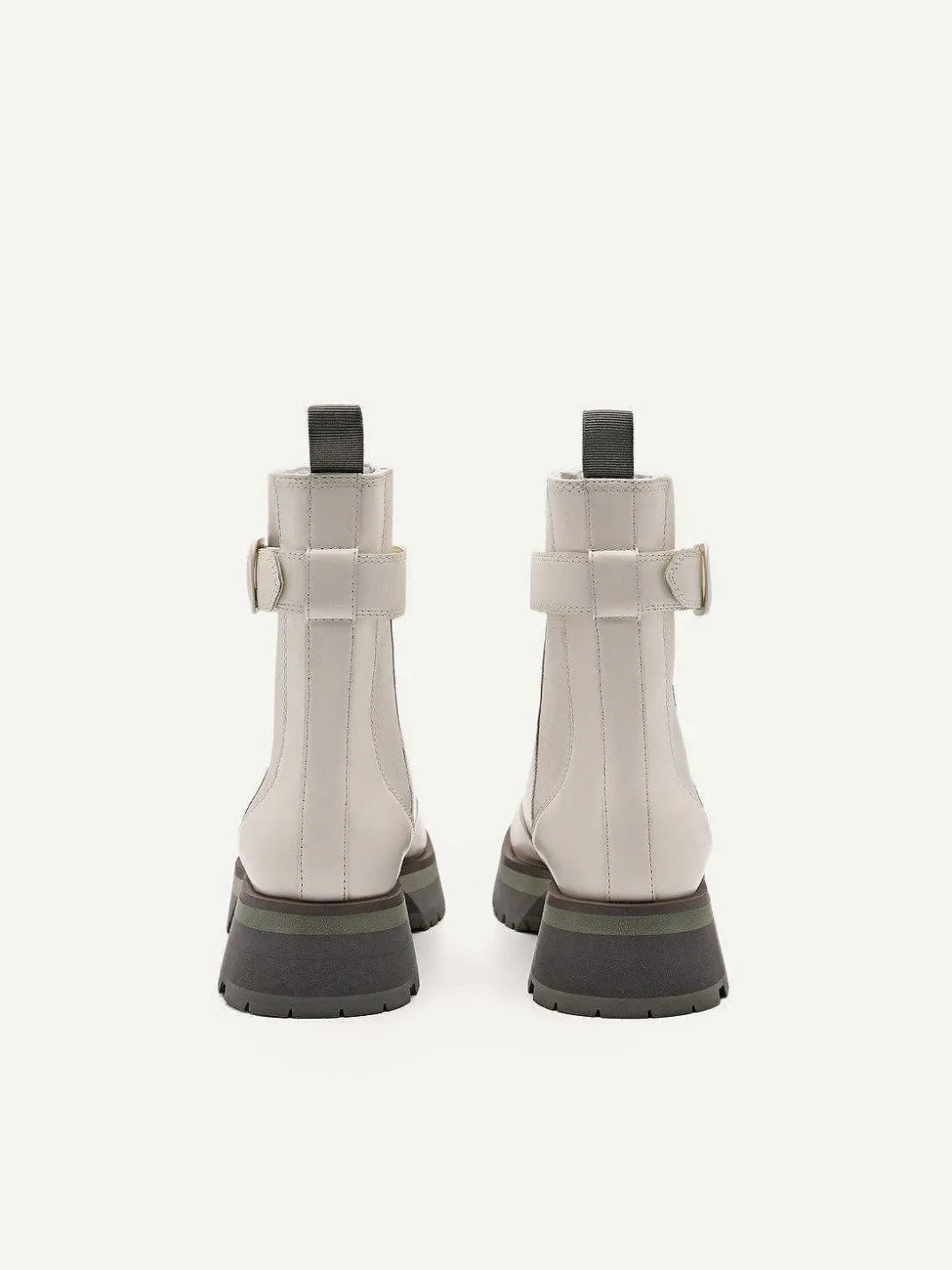 Leather Buckled Chelsea Boots<PEDRO