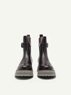 Leather Buckled Chelsea Boots<PEDRO