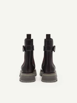 Leather Buckled Chelsea Boots<PEDRO