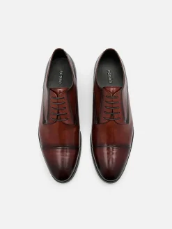 Leather Cap Toe Derby Shoes<PEDRO Discount