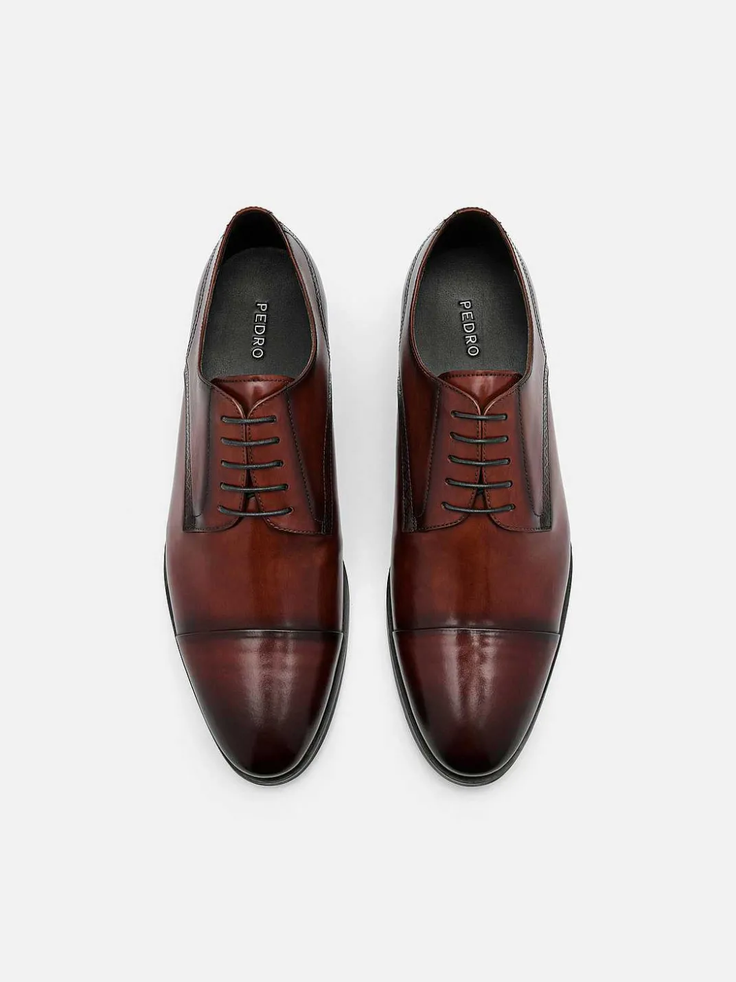 Leather Cap Toe Derby Shoes<PEDRO Discount