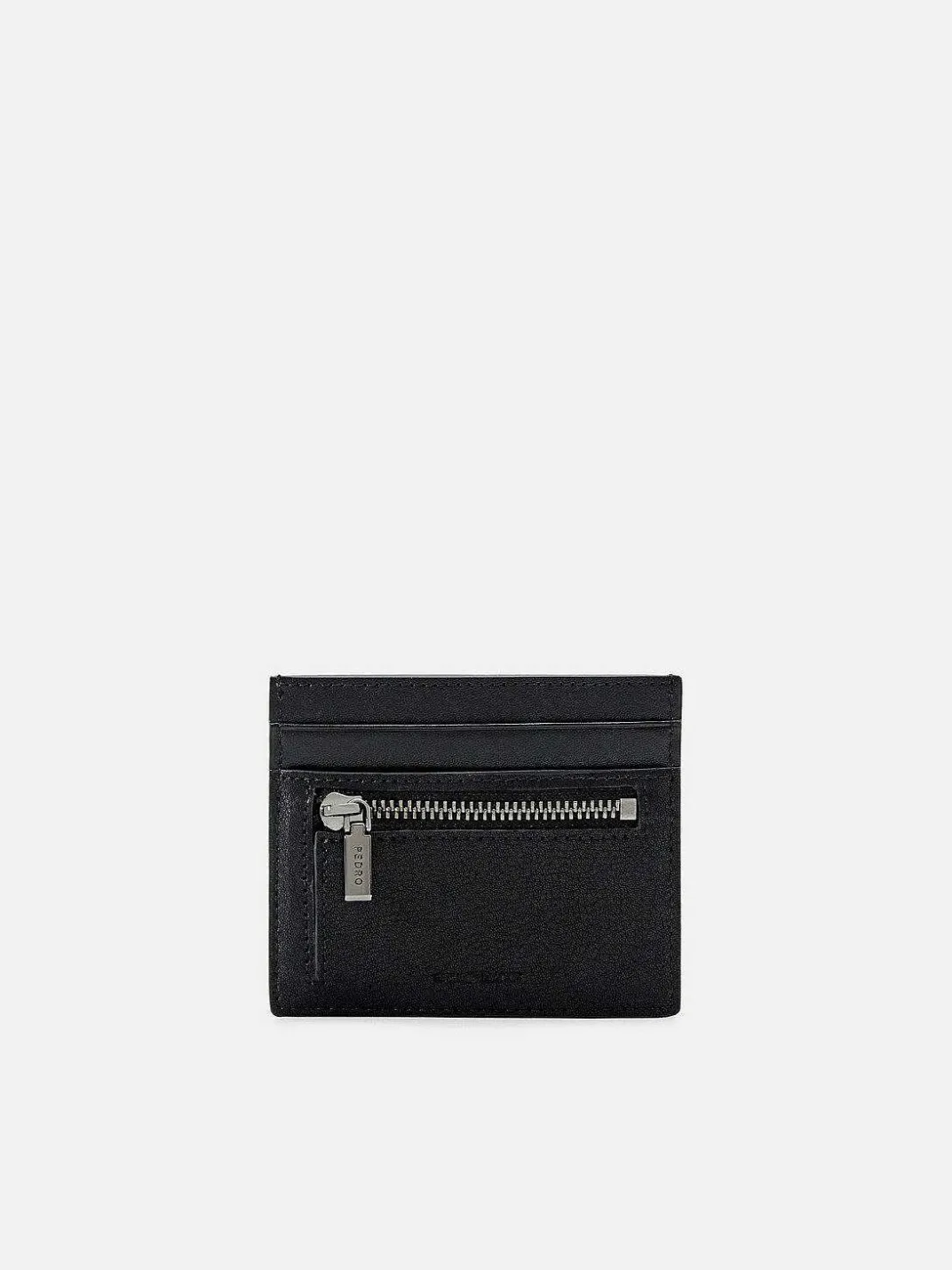 Leather Card Holder With Zipper<PEDRO Hot