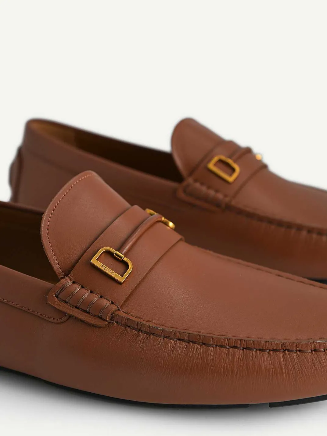 Leather Driving Shoes With Metal Bit<PEDRO Online