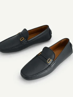 Leather Driving Shoes With Metal Bit<PEDRO Sale