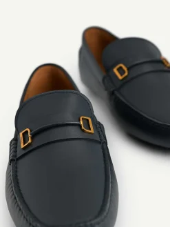 Leather Driving Shoes With Metal Bit<PEDRO Sale