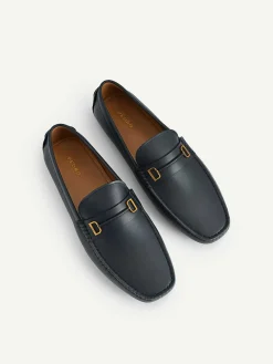 Leather Driving Shoes With Metal Bit<PEDRO Sale