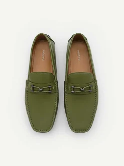 Leather Horsebit Driving Shoes<PEDRO Best