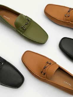 Leather Horsebit Driving Shoes<PEDRO Best