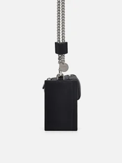 Leather Lanyard With Card Holder<PEDRO Discount