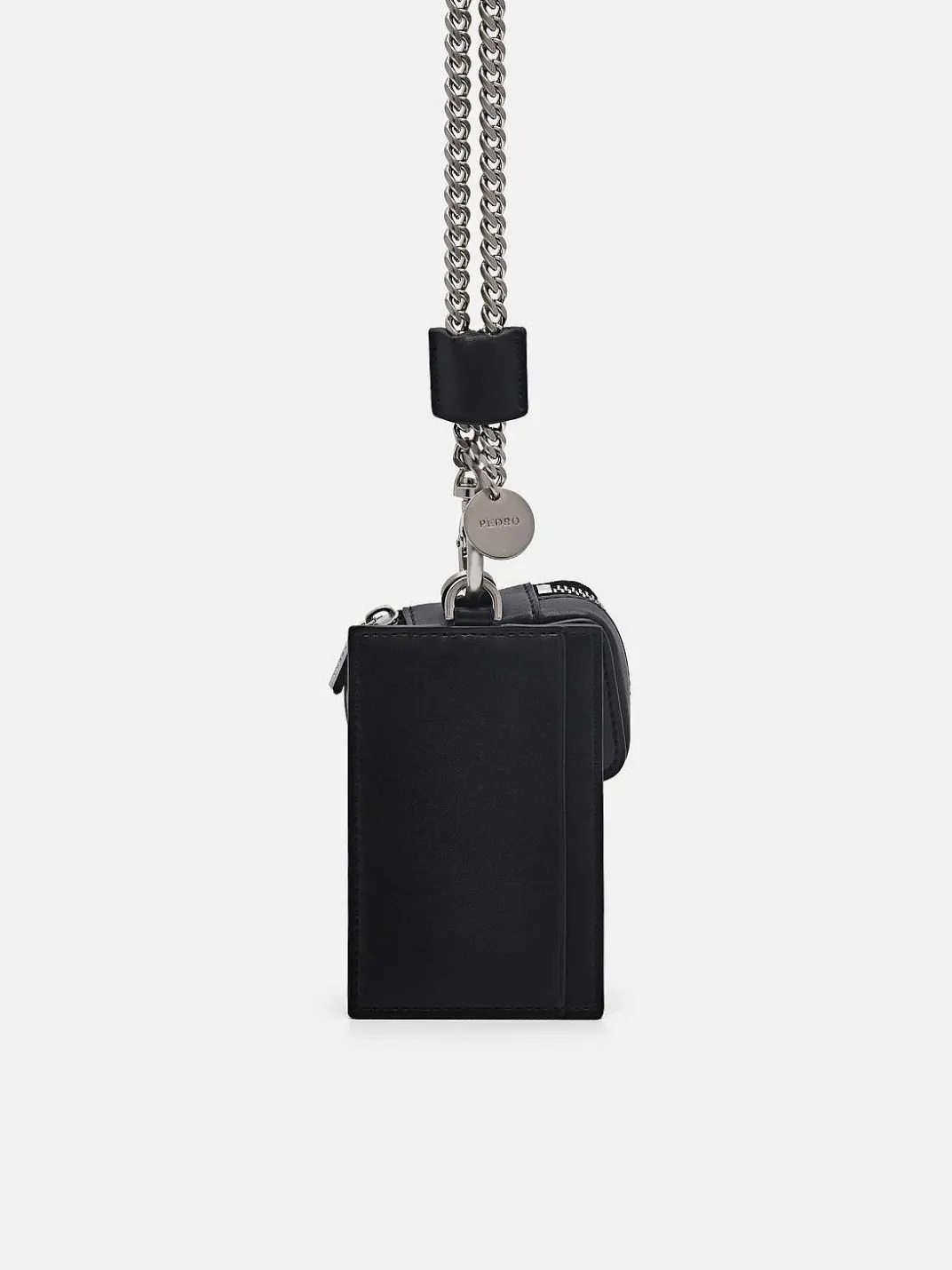 Leather Lanyard With Card Holder<PEDRO Discount