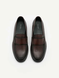 Leather Penny Loafers<PEDRO