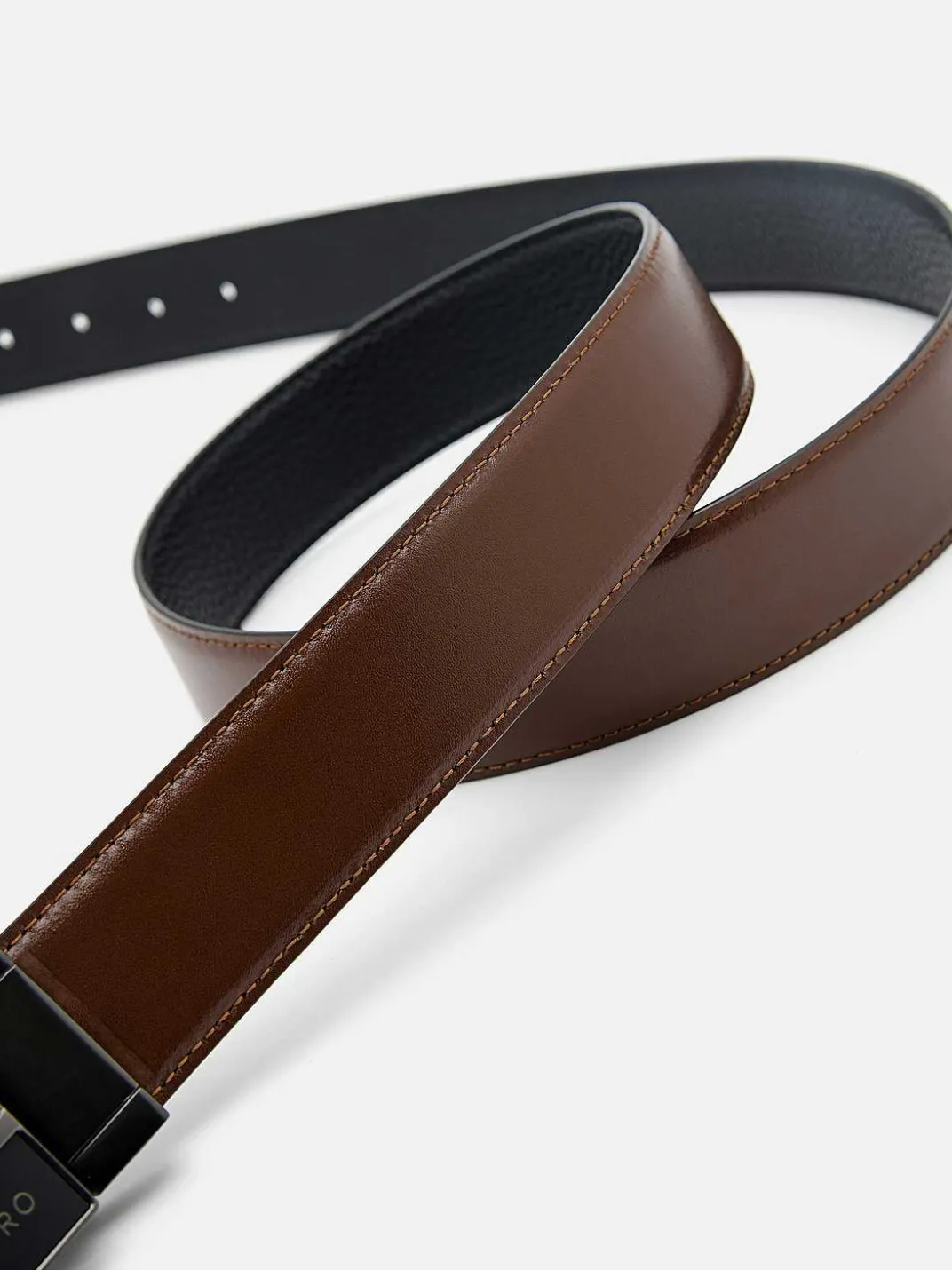 Leather Reversible Tang Belt<PEDRO Clearance