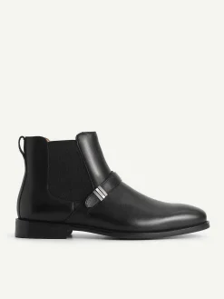 Leather Strapped Boots<PEDRO New