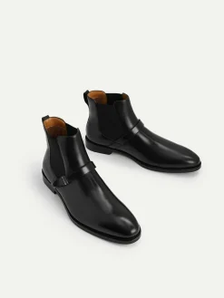 Leather Strapped Boots<PEDRO New