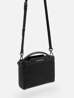Leather Structured Sling Bag<PEDRO