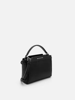 Leather Structured Sling Bag<PEDRO