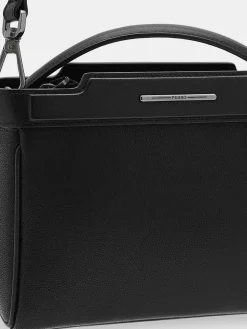 Leather Structured Sling Bag<PEDRO
