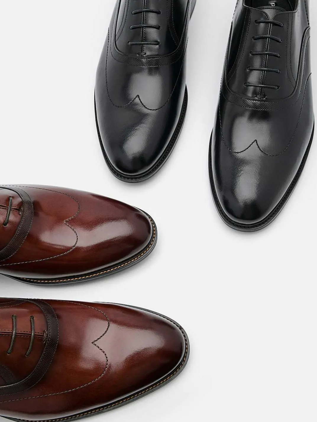 Leather Wingtip Oxford Shoes<PEDRO Hot