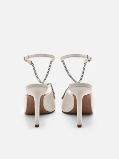 Lia Leather Heel Pumps<PEDRO