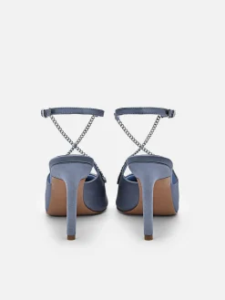 Lia Satin Heel Pumps<PEDRO Hot