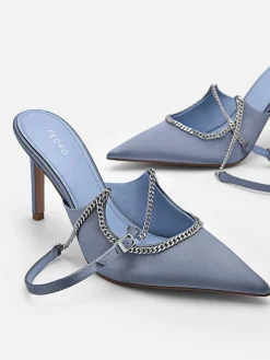 Lia Satin Heel Pumps<PEDRO Hot