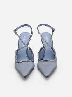 Lia Satin Heel Pumps<PEDRO Hot