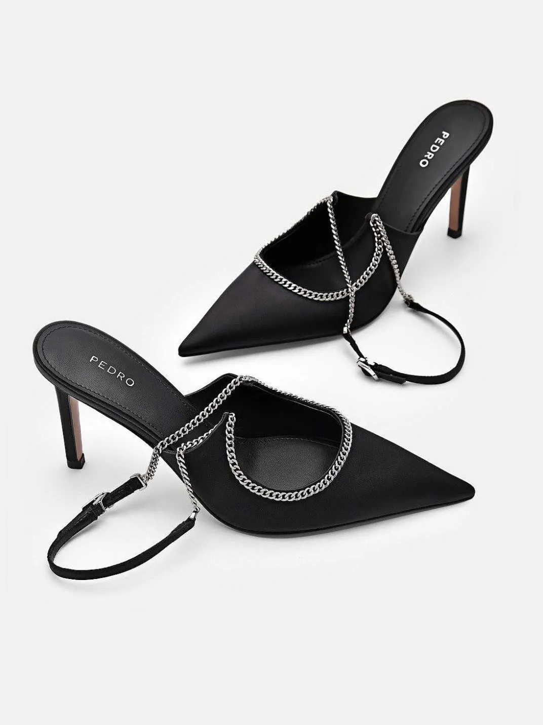 Lia Satin Heel Pumps<PEDRO Best