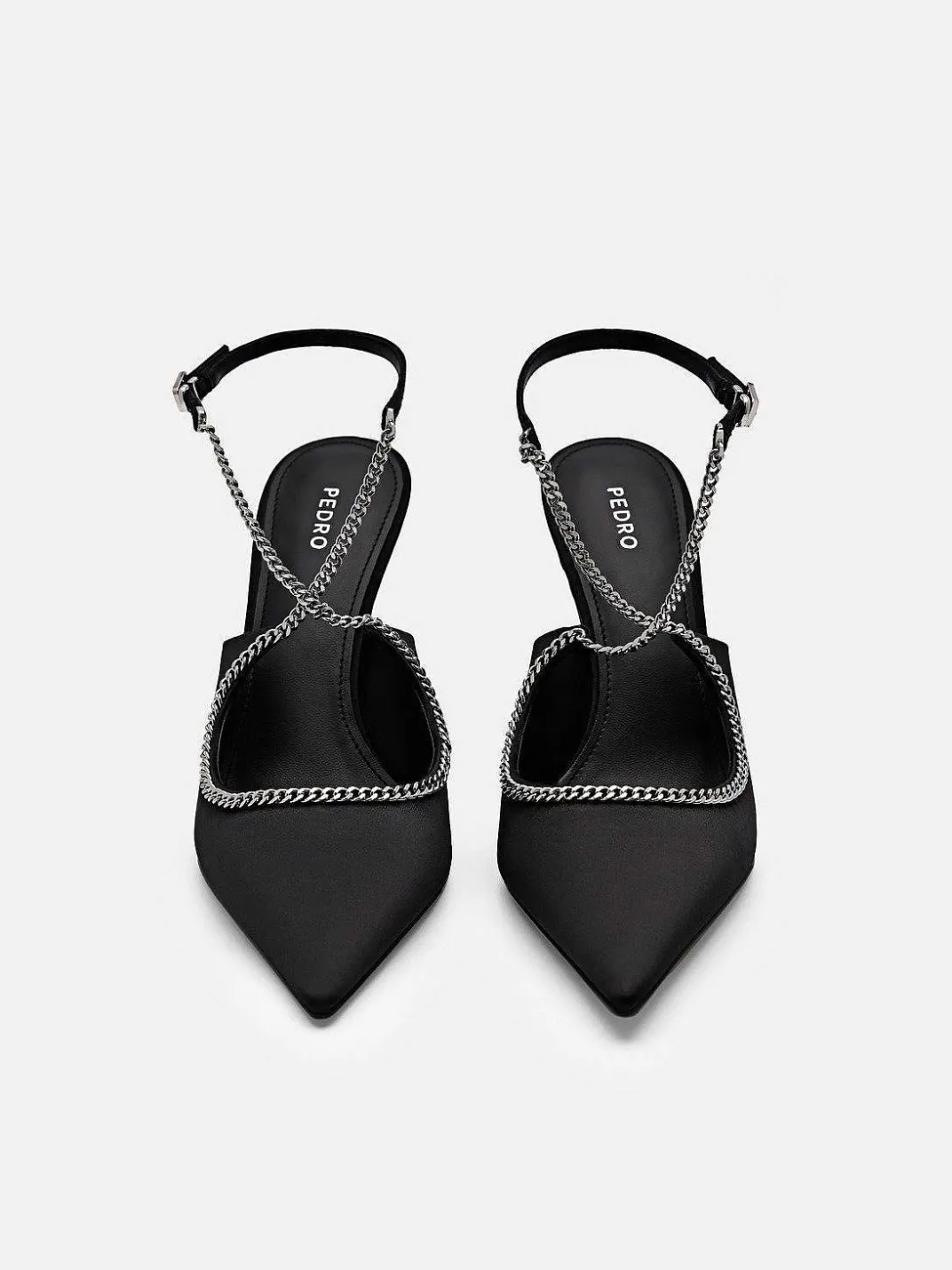 Lia Satin Heel Pumps<PEDRO Best