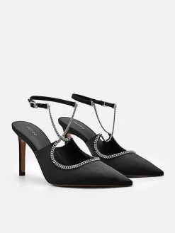 Lia Satin Heel Pumps<PEDRO Best